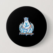 Polar Plunge Ice Jump Funny Polar Bear Winter Swim Button (Vorderseite)