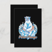 Polar Plunge Ice Jump Funny Polar Bear Winter Swim Einladung (Vorne/Hinten)