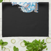 Polar Plunge Ice Jump Funny Polar Bear Winter Swim Geschirrtuch (Gefaltet)