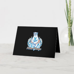 Polar Plunge Ice Jump Funny Polar Bear Winter Swim Karte