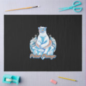 Polar Plunge Ice Jump Funny Polar Bear Winter Swim Seidenpapier (Basteln)