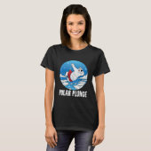 Polar Plunge Ice Jump Funny Polar Bear Winter Swim T-Shirt (Vorne ganz)