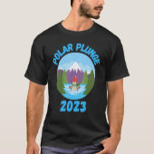 Polar Plunge Ice Jump Funny Polar Bear Winter Swim T-Shirt (Vorderseite)