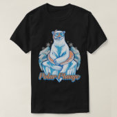 Polar Plunge Ice Jump Funny Polar Bear Winter T-Shirt (Design vorne)