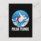 Polar Plunge Ice Jump Polar Bear Winter Swim Begleitkarte (Vorderseite)