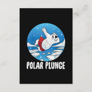 Polar Plunge Ice Jump Polar Bear Winter Swim Begleitkarte