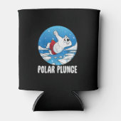 Polar Plunge Ice Jump Polar Bear Winter Swim Dosenkühler (Vorderseite)