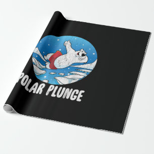 Polar Plunge Ice Jump Polar Bear Winter Swim Geschenkpapier