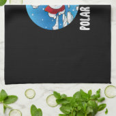 Polar Plunge Ice Jump Polar Bear Winter Swim Geschirrtuch (Gefaltet)