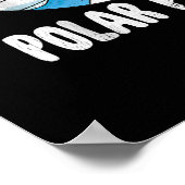 Polar Plunge Ice Jump Polar Bear Winter Swim Poster (Ecke)