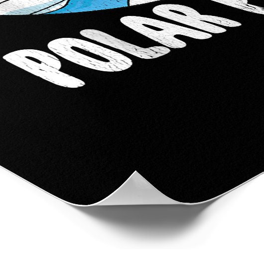 Polar Plunge Ice Jump Polar Bear Winter Swim Poster (Ecke)