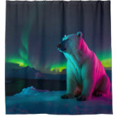Polar Serenity in Pastels Duschvorhang (Vorderseite)