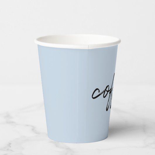 Polar Sky Blue Disposable Coffee Cups Pappbecher (Rechts)