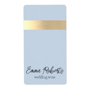 Polar Sky Blue Gold Foil Rustikale Imitate