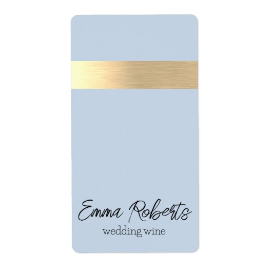 Polar Sky Blue Gold Foil Rustikale Imitate (Vorne)