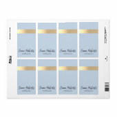 Polar Sky Blue Gold Foil Rustikale Imitate (Vorne)