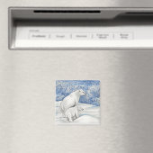 Polar Snow Bears Magnet (In Situ (Geschirrspüler))