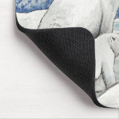 Polar Snow Bears Mousepad (Ecke)