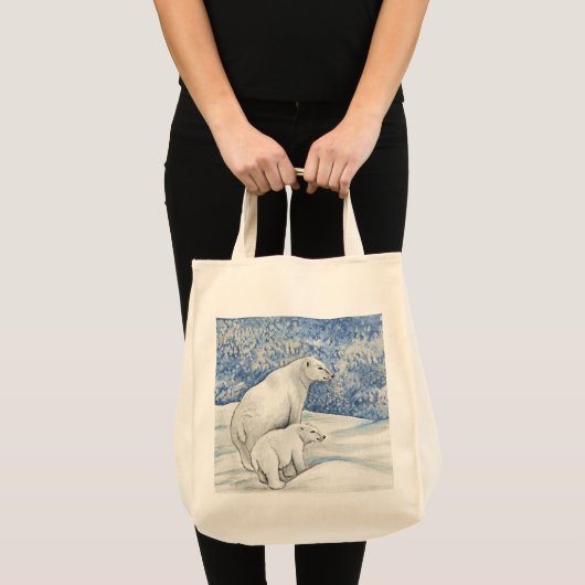 Polar Snow Bears Tragetasche (Vorderseite (Produkt))