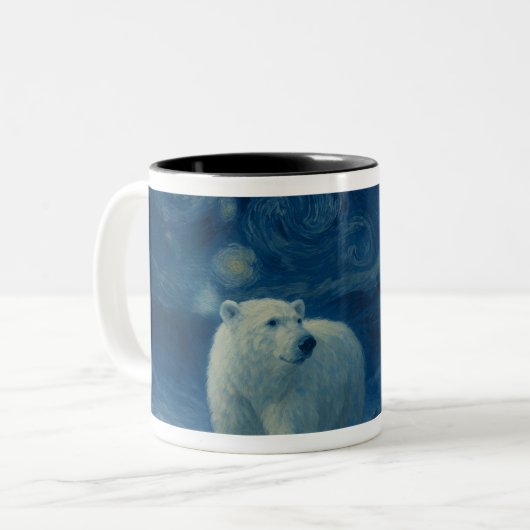 Polar Star Mug Zweifarbige Tasse (Vorderseite Links)