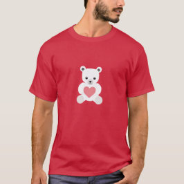 Polar Teddy Bear mit Herz-Shirt T-Shirt