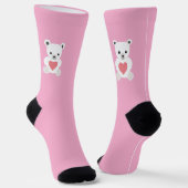 Polar Teddy Bear Valentine's Day Socks Socken (Gewinkelt)