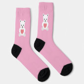 Polar Teddy Bear Valentine's Day Socks Socken (Rechts)