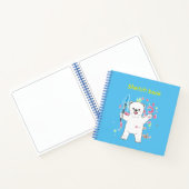 Polar trägt ein kleines Buch über die Kunst am Art (Innenseite)