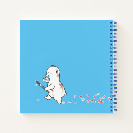 Polar trägt ein kleines Buch über die Kunst am Art (Rückseite)