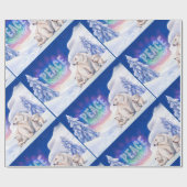Polar trägt PEACE Weihnachtspapier Geschenkpapier (Flach)
