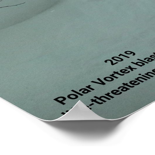 POLAR VORTEX HITS AMERICA 2019 POSTER (Ecke)