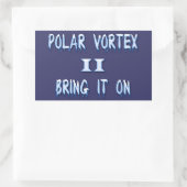 Polar Vortex II Rechteckiger Aufkleber (Tasche)