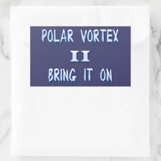 Polar Vortex II Rechteckiger Aufkleber (Tasche)