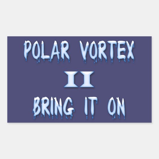 Polar Vortex II Rechteckiger Aufkleber (Vorderseite)