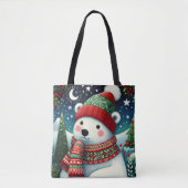 Polar-Weihnachtsfest Tasche (Vorderseite)