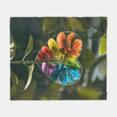 Polarabdeckung aus Herz-Bogen-Naturbogen Fleecedecke (Vorderseite (Horizontal))