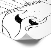 Polarbär des Klimawandels Poster (Ecke)