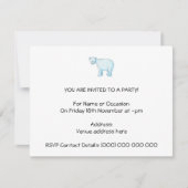 Polarbär Einladung (Vorderseite)