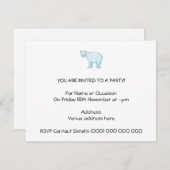 Polarbär Einladung (Vorne/Hinten)