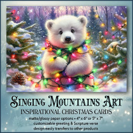 Polarbär Festliche Lichter Christlich Weihnachten