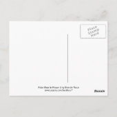 Polarbär im Gebet 2 Postkarte (Rückseite)