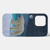 Polarbär im Mondlicht Case-Mate iPhone Hülle (Rückseite (Horizontal))