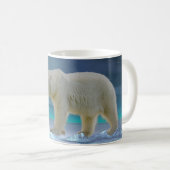 Polarbär im Mondlicht Kaffeetasse (VorderseiteRechts)