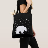Polarbär im Schnee Tasche (Von Nahem)