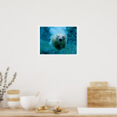 Polarbär im Wasser Poster (Küche)