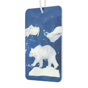 Polarbär "Kunst von Kindern" Autolufterfrischer
