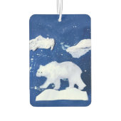 Polarbär "Kunst von Kindern" Autolufterfrischer (Rückseite)