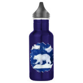Polarbär "Kunst von Kindern" Edelstahlflasche (Links)