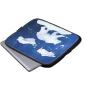 Polarbär "Kunst von Kindern" Laptopschutzhülle (Vorne Knopf)