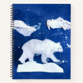 Polarbär "Kunst von Kindern" Notizblock (Vorderseite)
